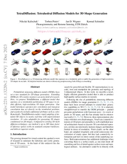 TetraDiffusion: Tetrahedral Diffusion Models for 3D Shape Generation