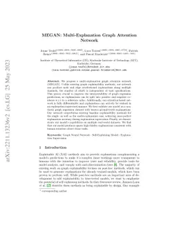 MEGAN: Multi-Explanation Graph Attention Network