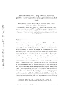 ProstAttention-Net: A deep attention model for prostate cancer
  segmentation by aggressiveness in MRI scans