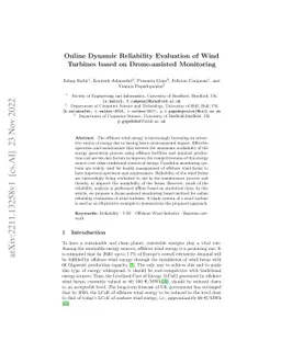 Online Dynamic Reliability Evaluation of Wind Turbines based on
  Drone-assisted Monitoring