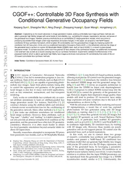 CGOF++: Controllable 3D Face Synthesis with Conditional Generative
  Occupancy Fields