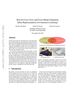 How do Cross-View and Cross-Modal Alignment Affect Representations in
  Contrastive Learning?