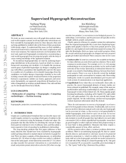 Supervised Hypergraph Reconstruction