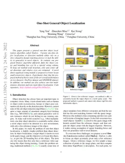 One-Shot General Object Localization