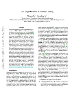 Data Origin Inference in Machine Learning