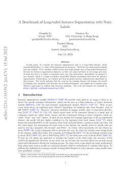 A Benchmark of Long-tailed Instance Segmentation with Noisy Labels