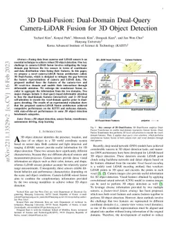 3D Dual-Fusion: Dual-Domain Dual-Query Camera-LiDAR Fusion for 3D Object
  Detection