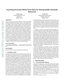 Learning Invariant Rules from Data for Interpretable Anomaly Detection