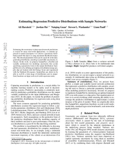 Estimating Regression Predictive Distributions with Sample Networks