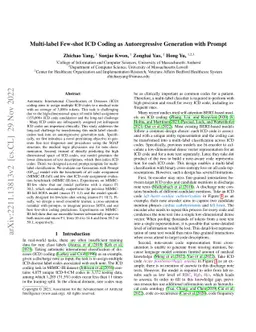 Multi-label Few-shot ICD Coding as Autoregressive Generation with Prompt