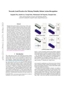 Towards Good Practices for Missing Modality Robust Action Recognition