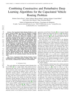 Combining Constructive and Perturbative Deep Learning Algorithms for the
  Capacitated Vehicle Routing Problem