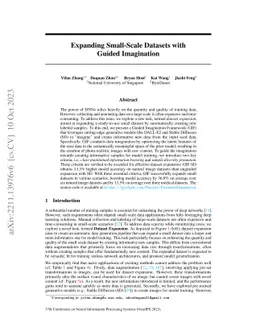 Expanding Small-Scale Datasets with Guided Imagination