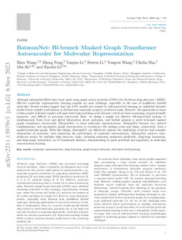 BatmanNet: Bi-branch Masked Graph Transformer Autoencoder for Molecular
  Representation