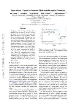 Demystifying Prompts in Language Models via Perplexity Estimation