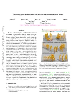 Executing your Commands via Motion Diffusion in Latent Space