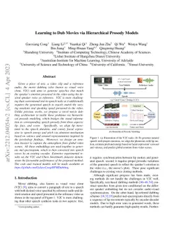 Learning to Dub Movies via Hierarchical Prosody Models