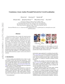 Consistency-Aware Anchor Pyramid Network for Crowd Localization