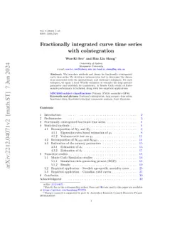Fractionally integrated curve time series with cointegration