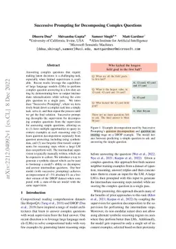 Successive Prompting for Decomposing Complex Questions