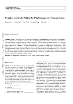 Complete Solution for Vehicle Re-ID in Surround-view Camera System