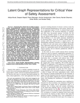 Latent Graph Representations for Critical View of Safety Assessment