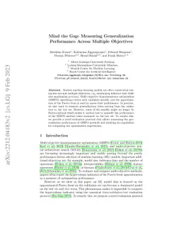 Mind the Gap: Measuring Generalization Performance Across Multiple
  Objectives