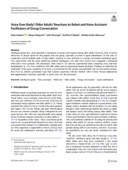 Voice Over Body? Older Adults' Reactions to Robot and Voice Assistant
  Facilitators of Group Conversation