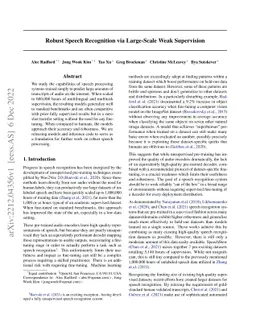 Robust Speech Recognition via Large-Scale Weak Supervision