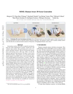 MIME: Human-Aware 3D Scene Generation