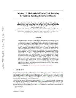 OFASys: A Multi-Modal Multi-Task Learning System for Building Generalist
  Models