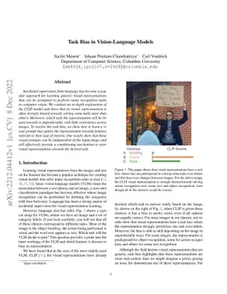 Task Bias in Vision-Language Models