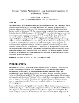 Towards Practical Application of Deep Learning in Diagnosis of
  Alzheimer's Disease
