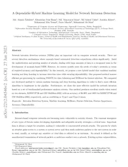 A Dependable Hybrid Machine Learning Model for Network Intrusion
  Detection