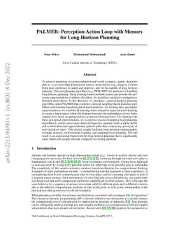 PALMER: Perception-Action Loop with Memory for Long-Horizon Planning