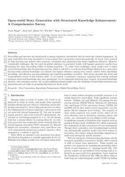 Open-world Story Generation with Structured Knowledge Enhancement: A
  Comprehensive Survey