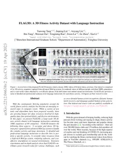 FLAG3D: A 3D Fitness Activity Dataset with Language Instruction