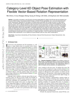 Category-Level 6D Object Pose Estimation with Flexible Vector-Based
  Rotation Representation