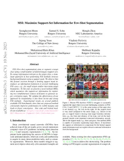 MSI: Maximize Support-Set Information for Few-Shot Segmentation