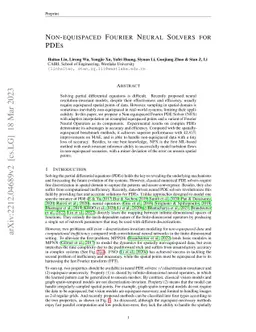 Non-equispaced Fourier Neural Solvers for PDEs