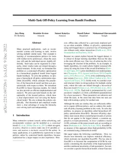 Multi-Task Off-Policy Learning from Bandit Feedback