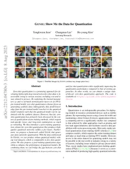 Genie: Show Me the Data for Quantization