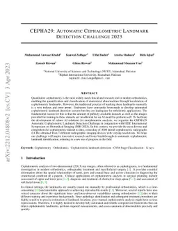 CEPHA29: Automatic Cephalometric Landmark Detection Challenge 2023