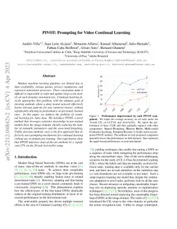 PIVOT: Prompting for Video Continual Learning