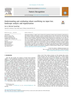 Understanding and Combating Robust Overfitting via Input Loss Landscape
  Analysis and Regularization