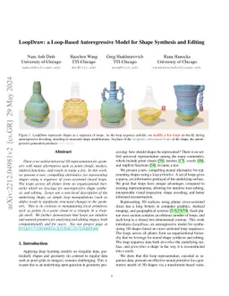 LoopDraw: a Loop-Based Autoregressive Model for Shape Synthesis and
  Editing