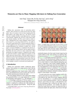 Memories are One-to-Many Mapping Alleviators in Talking Face Generation