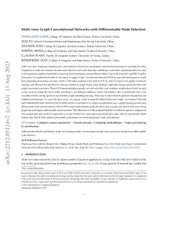 Multi-view Graph Convolutional Networks with Differentiable Node
  Selection