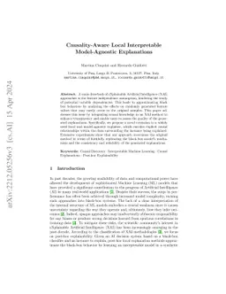 Causality-Aware Local Interpretable Model-Agnostic Explanations
