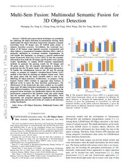 Multi-Sem Fusion: Multimodal Semantic Fusion for 3D Object Detection